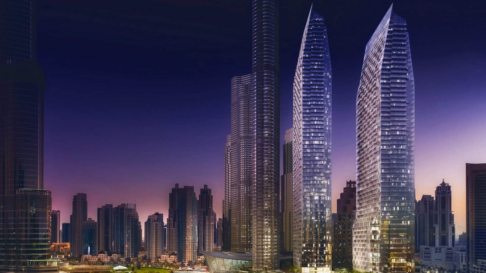 Residence exterior — Downtown Dubai skyline