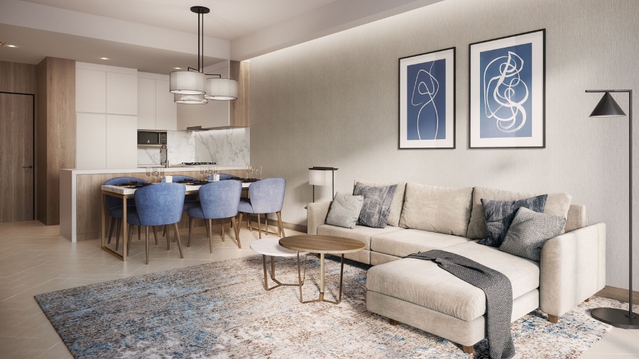Living room — Lutron Homeworks QSX lighting scenes