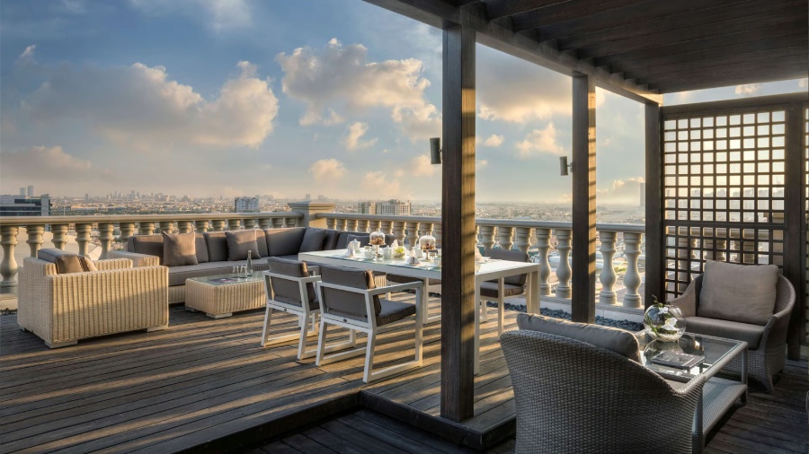 Grand lobby — integrated access and BMS control